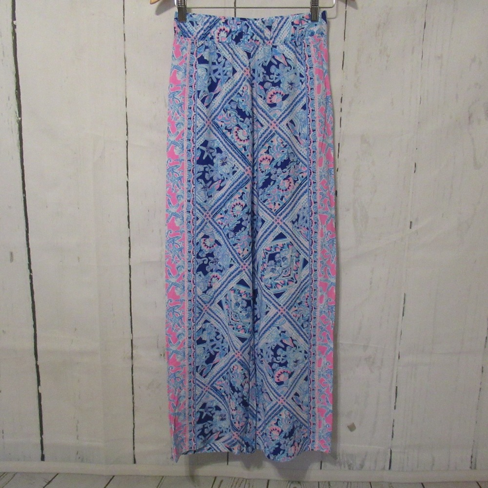 Lilly Pulitzer Pants XXS Bal Harbor Palazzo Wide Leg Floral Beachy Boho Resort